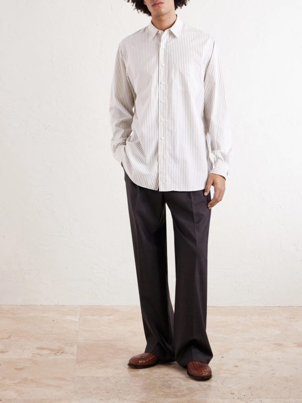 Kardiff Striped Cotton Shirt - OU Kardiff Striped Cotton Shirt - OU