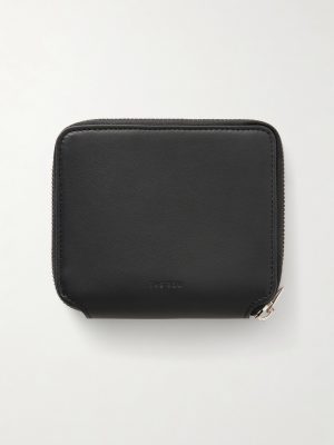 Small Zip Leather Billfold Wallet Small Zip Leather Billfold Wallet