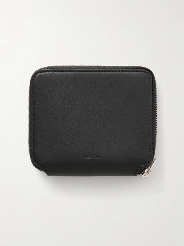 Small Zip Leather Billfold Wallet Small Zip Leather Billfold Wallet