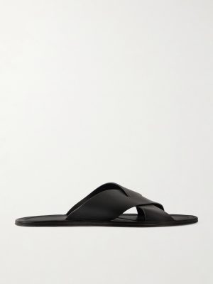 Malick Cross Full-Grain Leather Sandals Malick Cross Full-Grain Leather Sandals