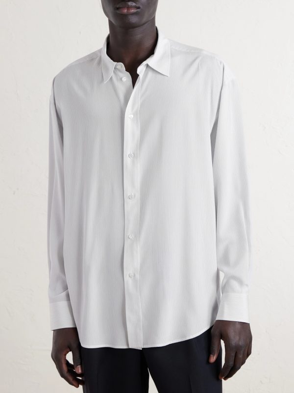 Granada Pinstriped Silk Shirt - FR Granada Pinstriped Silk Shirt - FR