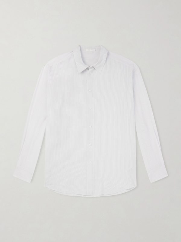 Granada Pinstriped Silk Shirt Granada Pinstriped Silk Shirt