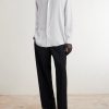 Granada Pinstriped Silk Shirt - OU Granada Pinstriped Silk Shirt - OU