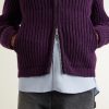 Cropped Ribbed Wool Zip-Up Hoodie - CU Cropped Ribbed Wool Zip-Up Hoodie - CU