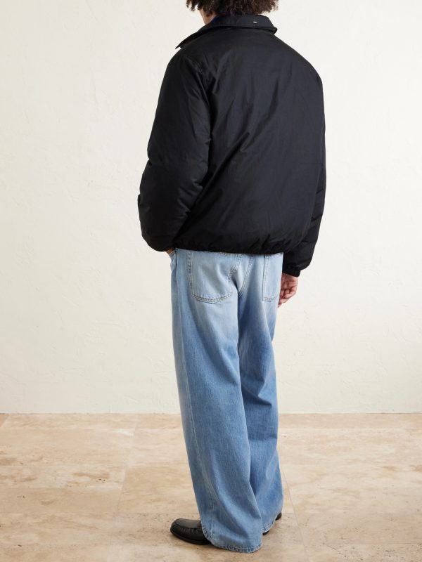 Avenue Padded Cotton-Blend Shell Bomber Jacket - BK Avenue Padded Cotton-Blend Shell Bomber Jacket - BK
