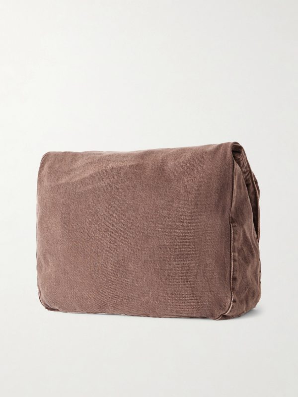 Denim Messenger Bag - BK