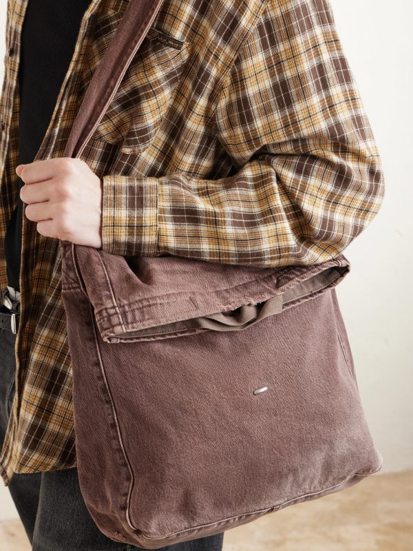Denim Messenger Bag - CU