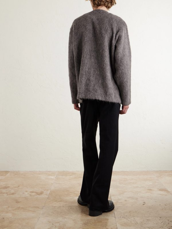 Brushed-Knit Cardigan - BK Brushed-Knit Cardigan - BK