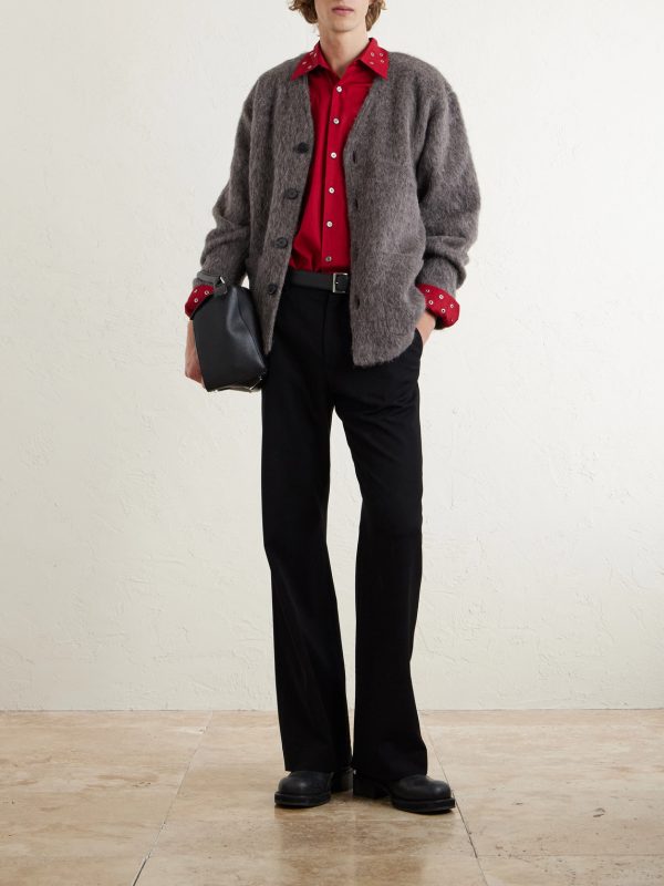 Brushed-Knit Cardigan - OU Brushed-Knit Cardigan - OU