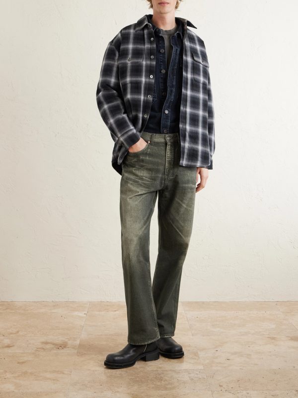 Third Cut Straight-Leg Printed Jeans - OU Third Cut Straight-Leg Printed Jeans - OU