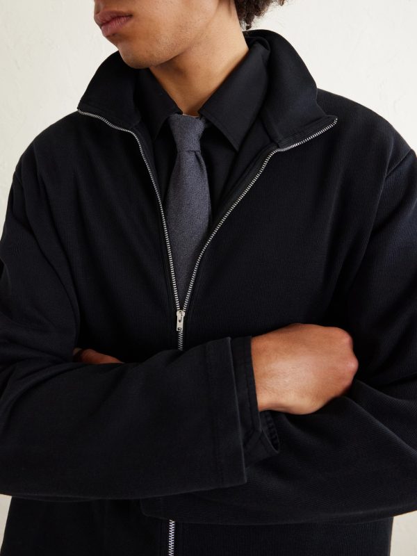 Cropped Cotton-Jersey Zip-Up Sweatshirt - CU Cropped Cotton-Jersey Zip-Up Sweatshirt - CU