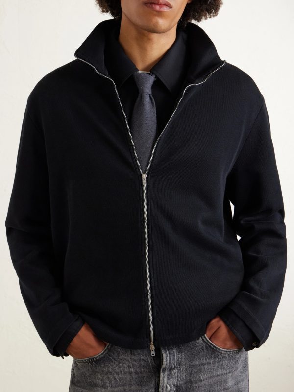 Cropped Cotton-Jersey Zip-Up Sweatshirt - FR Cropped Cotton-Jersey Zip-Up Sweatshirt - FR