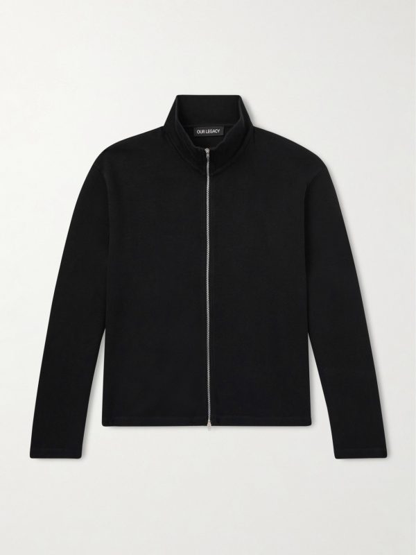 Cropped Cotton-Jersey Zip-Up Sweatshirt Cropped Cotton-Jersey Zip-Up Sweatshirt