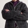 Checked Brushed Wool-Blend Zip-Up Hoodie - CU Checked Brushed Wool-Blend Zip-Up Hoodie - CU