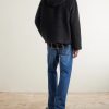 Brushed-Knit Zip-Up Hoodie - BK Brushed-Knit Zip-Up Hoodie - BK