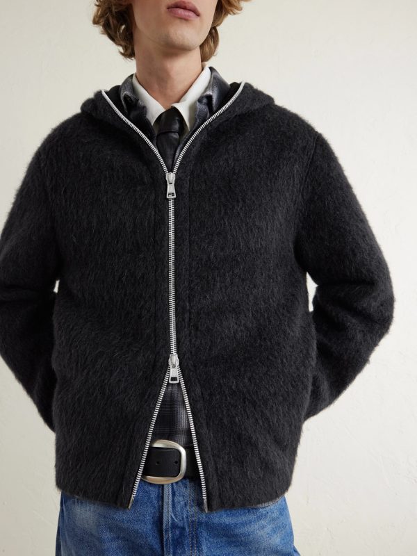 Brushed-Knit Zip-Up Hoodie - CU Brushed-Knit Zip-Up Hoodie - CU