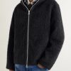 Brushed-Knit Zip-Up Hoodie - FR Brushed-Knit Zip-Up Hoodie - FR