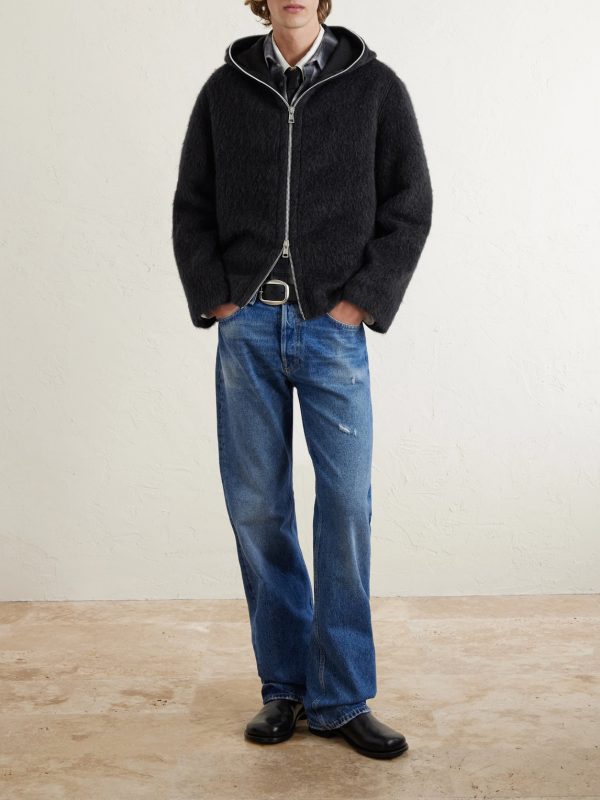 Brushed-Knit Zip-Up Hoodie - OU Brushed-Knit Zip-Up Hoodie - OU