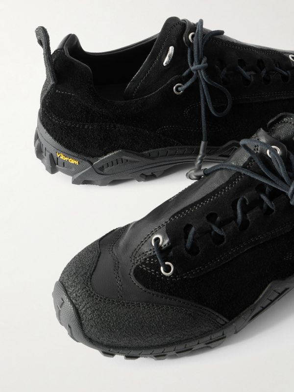 Gabe Leather-Trimmed Suede Sneakers - CU