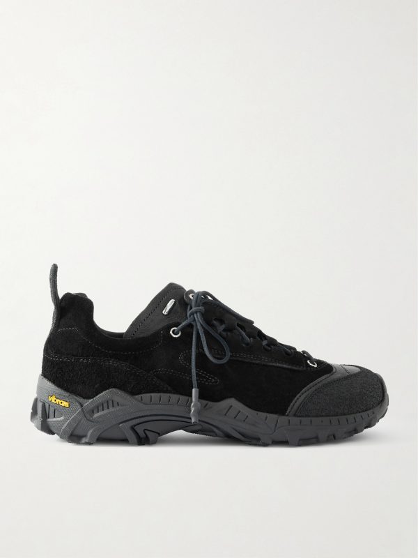 Gabe Leather-Trimmed Suede Sneakers