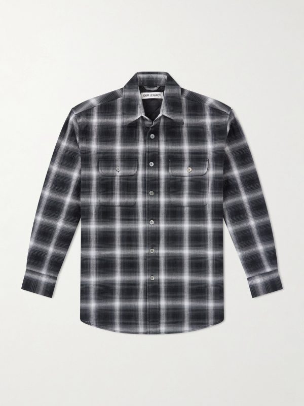 Moss Checked Cotton-Flannel Shirt Moss Checked Cotton-Flannel Shirt