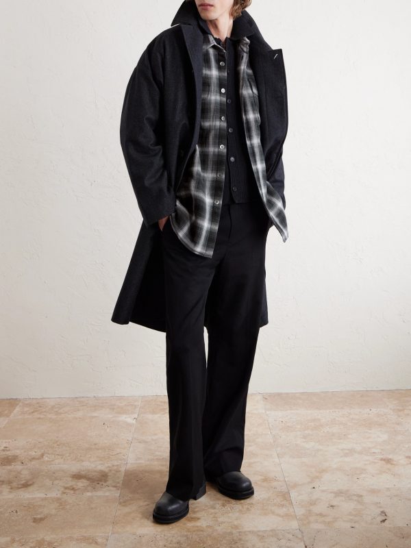 Moss Checked Cotton-Flannel Shirt - OU Moss Checked Cotton-Flannel Shirt - OU