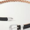 2cm Braided Leather Belt - E1 2cm Braided Leather Belt - E1