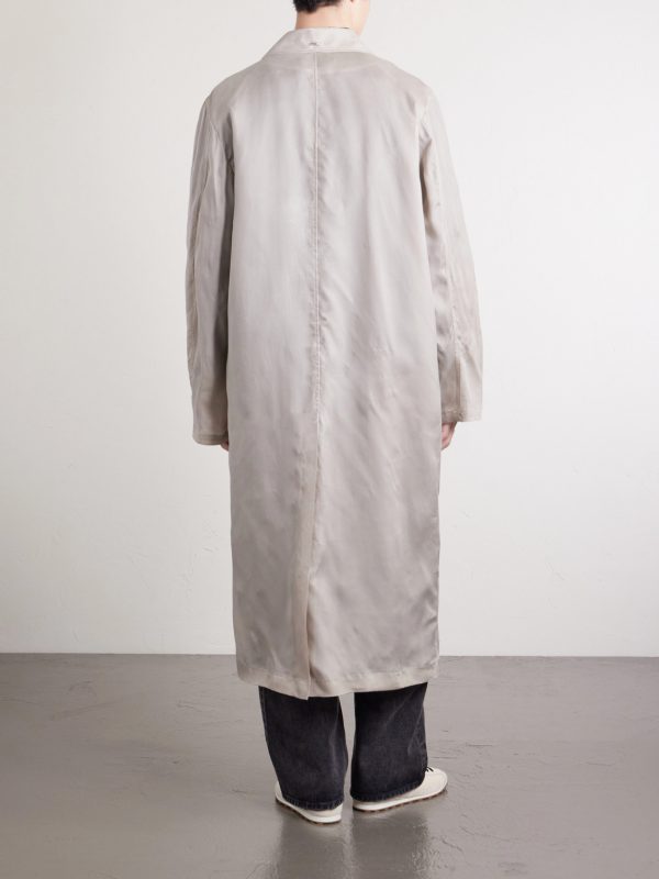 Cloak Waxed-Twill Trench Coat - BK Cloak Waxed-Twill Trench Coat - BK