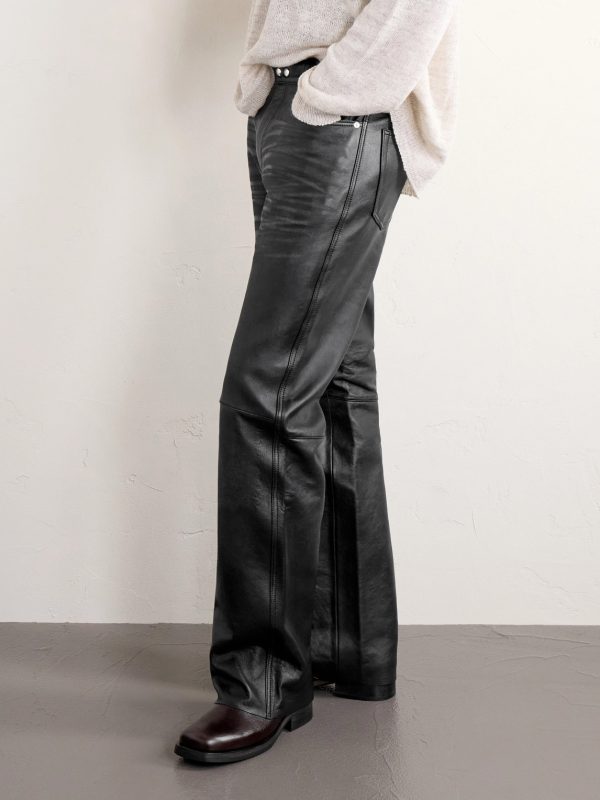 Carlson Straight-Leg Leather Trousers - CU Carlson Straight-Leg Leather Trousers - CU