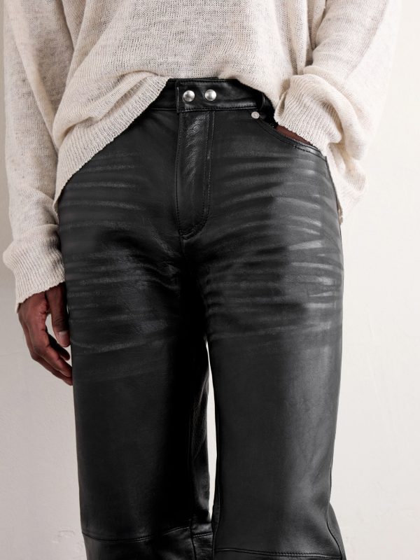 Carlson Straight-Leg Leather Trousers - E2 Carlson Straight-Leg Leather Trousers - E2