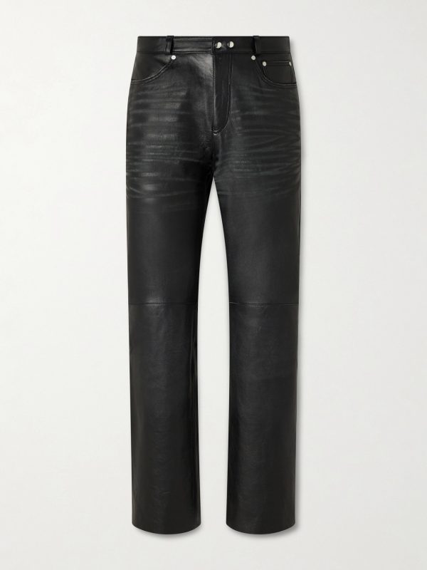 Carlson Straight-Leg Leather Trousers Carlson Straight-Leg Leather Trousers