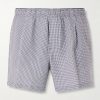 Boxer Trunk Straight-Leg Mid-Length Checked Seersucker Swim Shorts Boxer Trunk Straight-Leg Mid-Length Checked Seersucker Swim Shorts