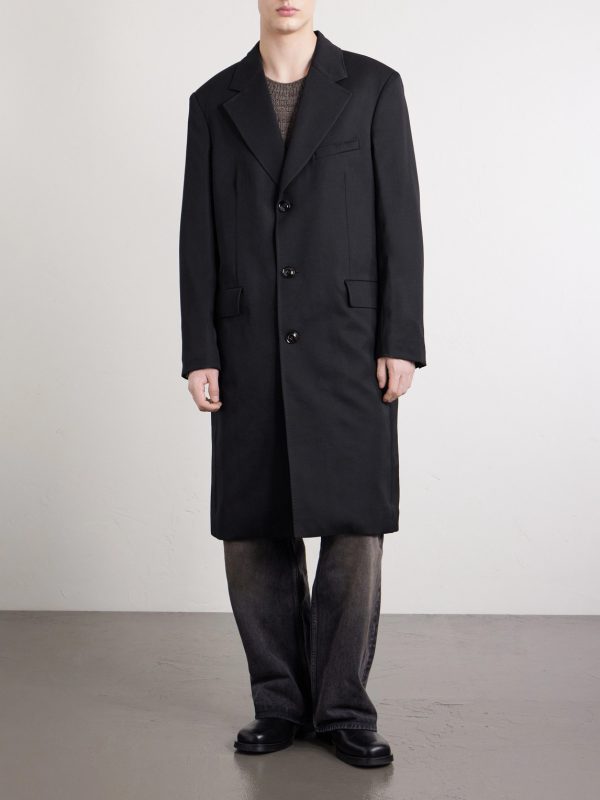 Dolphin Virgin Wool-Gabardine Coat - FR Dolphin Virgin Wool-Gabardine Coat - FR