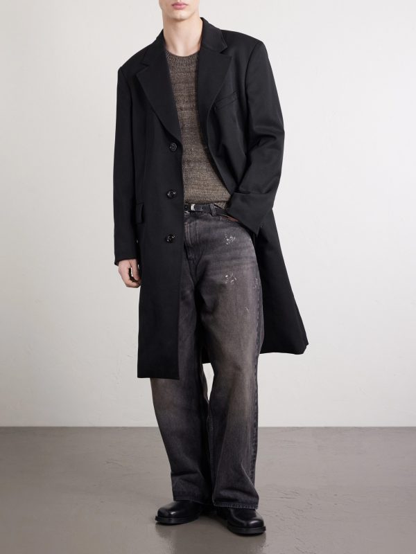 Dolphin Virgin Wool-Gabardine Coat - OU Dolphin Virgin Wool-Gabardine Coat - OU