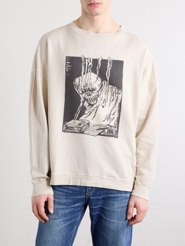 Slack Printed Cotton-Blend Jersey Sweatshirt - FR Slack Printed Cotton-Blend Jersey Sweatshirt - FR