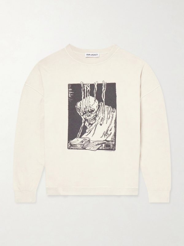 Slack Printed Cotton-Blend Jersey Sweatshirt Slack Printed Cotton-Blend Jersey Sweatshirt