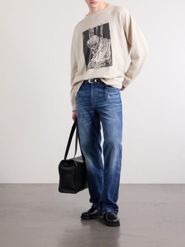 Slack Printed Cotton-Blend Jersey Sweatshirt - OU Slack Printed Cotton-Blend Jersey Sweatshirt - OU