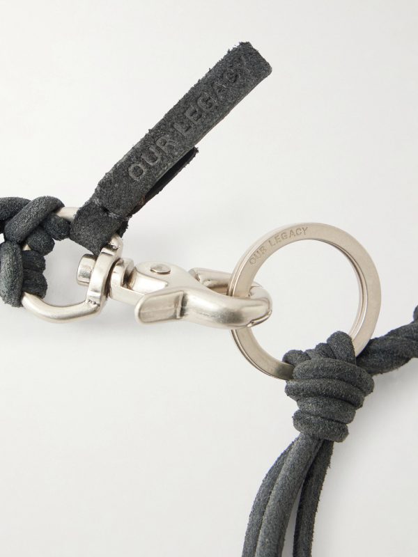Ladon Braided Suede Keychain - CU Ladon Braided Suede Keychain - CU