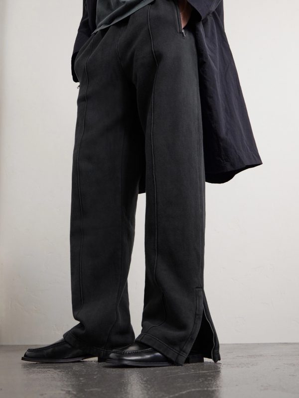 Straight-Leg Cotton-Jersey Sweatpants - E1 Straight-Leg Cotton-Jersey Sweatpants - E1