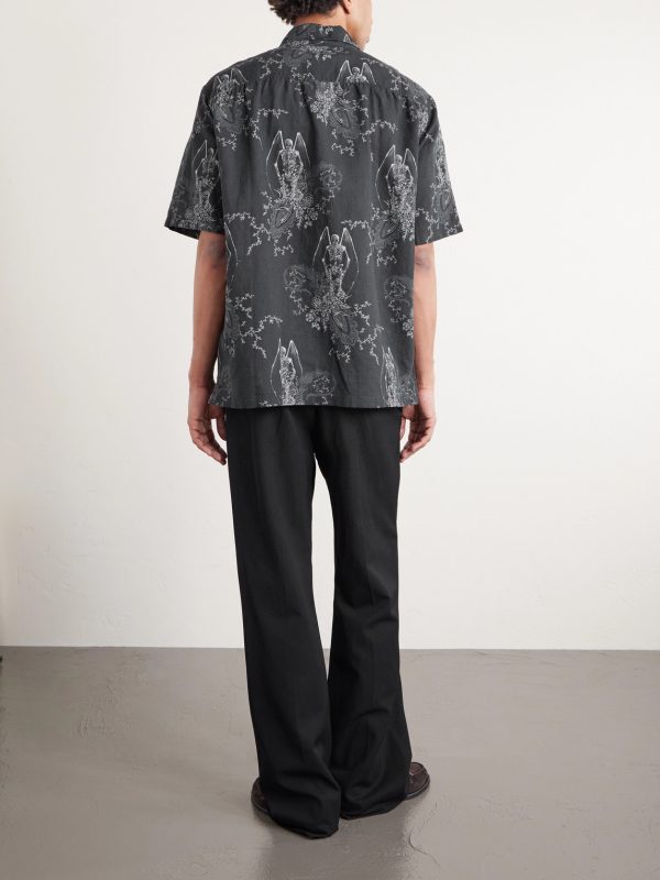 Every Printed Cotton and Linen-Blend Shirt - BK