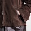 Drift Leather-Trimmed Suede Jacket - CU Drift Leather-Trimmed Suede Jacket - CU