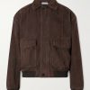 Retro Suede Bomber Jacket Retro Suede Bomber Jacket
