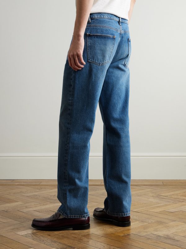 Relaxed Straight-Leg Jeans - BK
