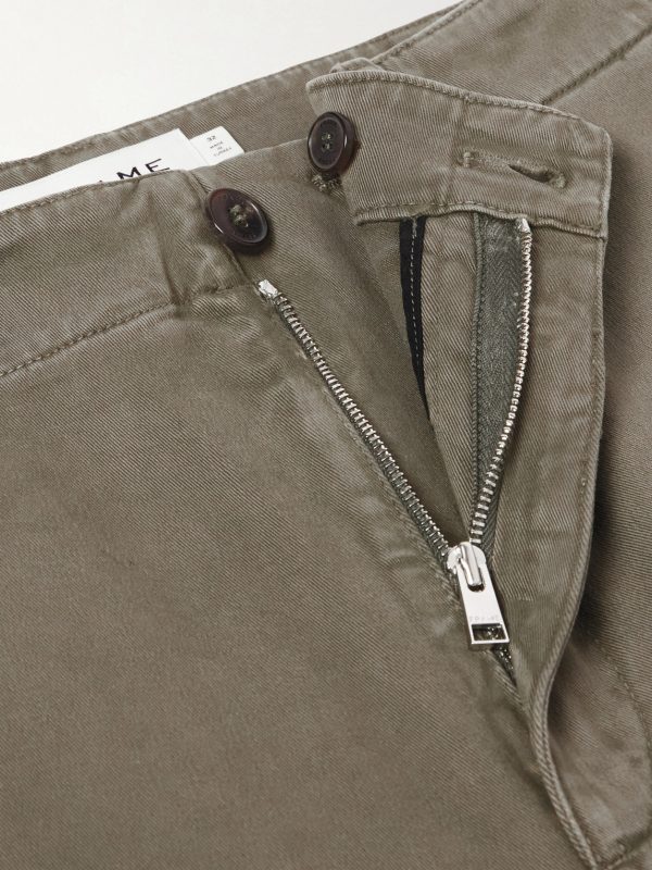 Straight-Leg Cotton-Blend Twill Chinos - CU Straight-Leg Cotton-Blend Twill Chinos - CU