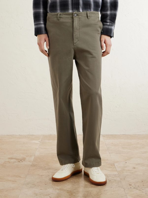 Straight-Leg Cotton-Blend Twill Chinos - FR Straight-Leg Cotton-Blend Twill Chinos - FR