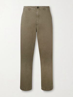 Straight-Leg Cotton-Blend Twill Chinos Straight-Leg Cotton-Blend Twill Chinos