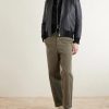 Straight-Leg Cotton-Blend Twill Chinos - OU Straight-Leg Cotton-Blend Twill Chinos - OU