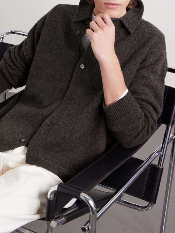 Wool and Yak-Blend Cardigan - FR Wool and Yak-Blend Cardigan - FR