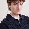 Cable-Knit Wool and Cashmere-Blend Polo Sweater - CU