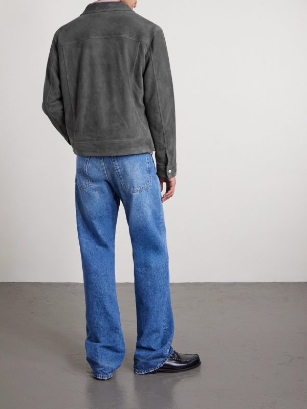 Suede Trucker Jacket - BK Suede Trucker Jacket - BK
